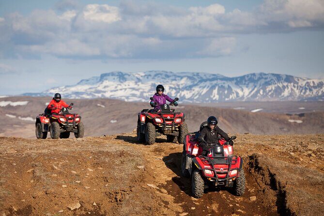 1 Hour ATV Quad Tour : Pick up from Reykjavik (2 persons per ATV) - Getting There: Pickup, Basecamp Gear-Up, and Your Safety Brief