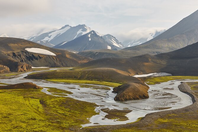 4 Days Laugavegur Trekking Tour - Day 2 across the obsidian desert to Jökultungur and a river crossing