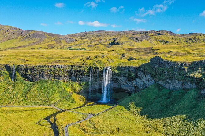 5 Days Snæfellsnes, Golden Circle and South Coast Private Tour - Day 3 South Coast: waterfalls behind you, cliffs beside you, black sand underfoot