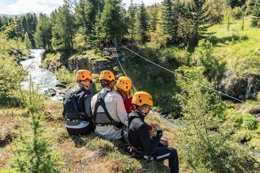 Akureyri: Zipline Tour - The 5 ziplines: how the ride actually unfolds