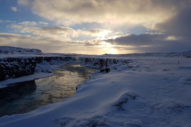 Arctic Fox Travel Dettifoss lake Mývatn winter private super jeep tour - Stop 4: Myvatn Nature Baths—Warm Water After Cold Wind
