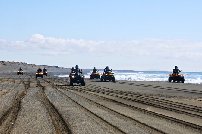 Black Beach ATV - QUAD Tour - How the 1-hour ATV route usually feels: trails, dunes, then black sand speed