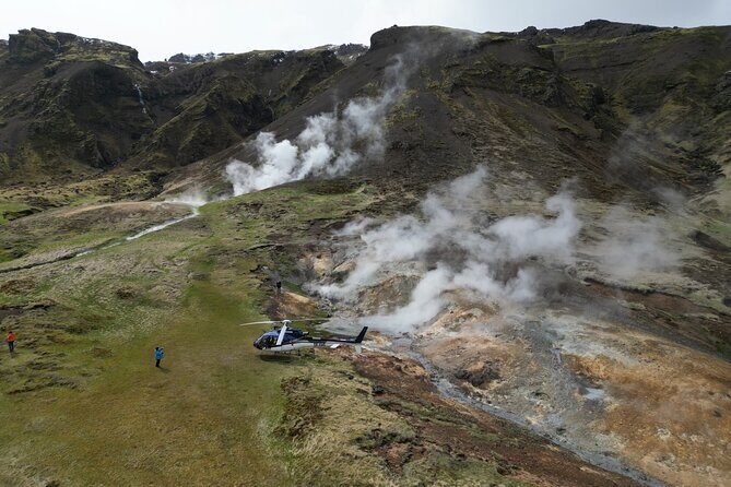 Fire and Ice Helicopter Tour: Glacier and Hengill Geothermal Area - Stop at Hengill geothermal area: hot springs and boiling mud pots
