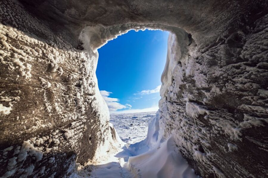 From Gullfoss: Langjökull Ice Cave and Snowmobile Tour - The ice cave: your guided look inside the glacier