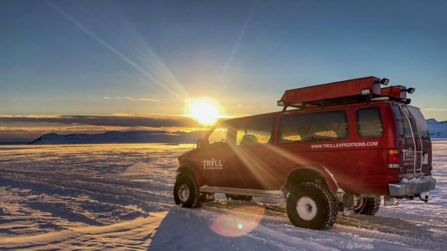 From Jökulsárlón: Crystal Blue Ice Cave Super Jeep Tour - The Stuff That Can Change: Cave Color, Weather, and Crowd Levels