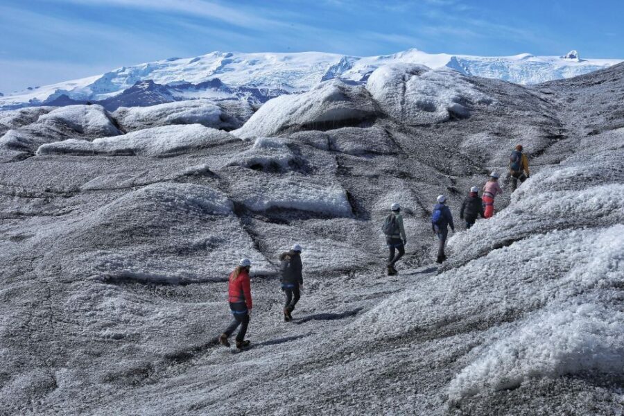 From Jökulsárlón: Ice Cave and Glacier Exploration Tour - The glacier hike (4–6 km): medium difficulty means steady effort, not a race
