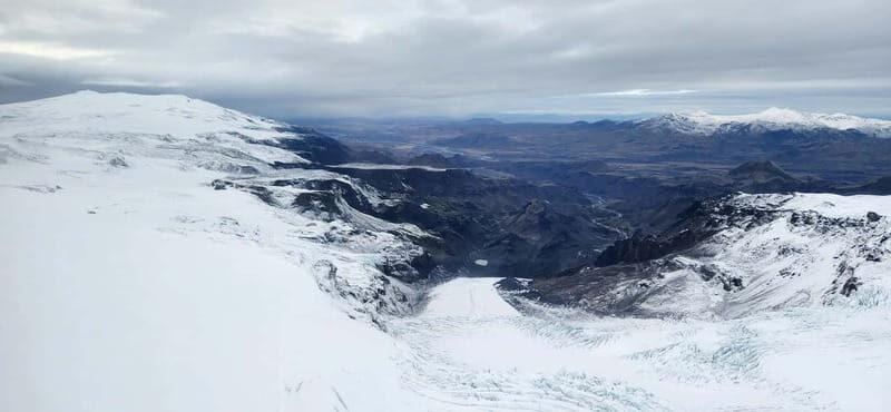 From Reykjavik: Fire And Ice Helicopter Tour with 2 Landings - Stop 1: Þórisjökull Glacier Landing and the Glymur Flyover