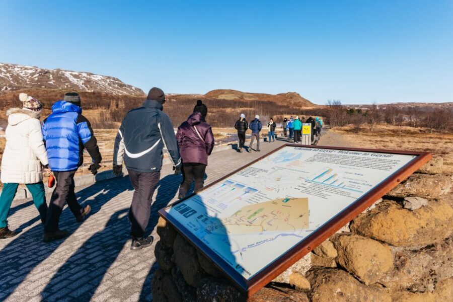 From Reykjavik: Golden Circle and Glacier Snowmobiling - Gullfoss: that loud drop into the canyon