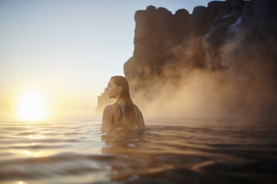 From Reykjavik: Golden Circle Guided Tour & Sky Lagoon Visit - Sky Lagoon Pure Pass: the cliffs, the Atlantic view, and the 7-step ritual