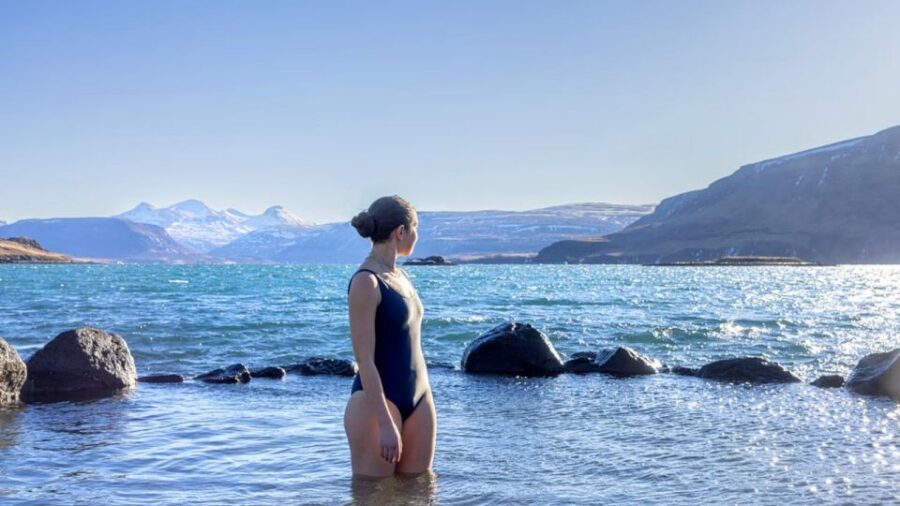 From Reykjavík: Golden Circle Route & Hvammsvik Hot Spring - Kerið crater: red volcanic walls and that deep lake