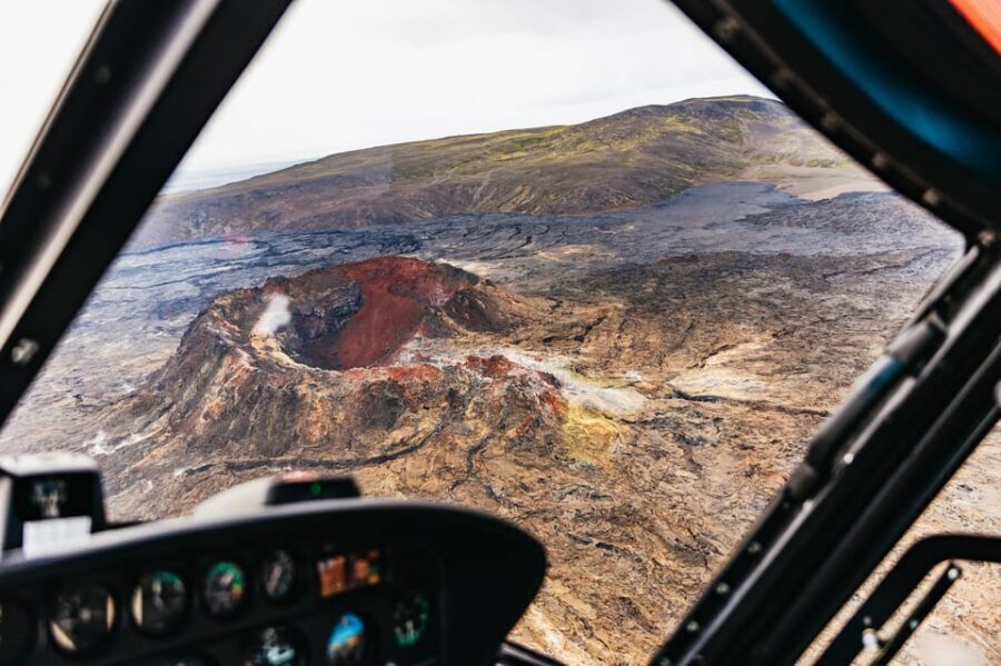 From Reykjavik: New Volcanic Area Helicopter Tour - Fly-over 1: Litli Hrutur Volcano and the value of an early viewpoint