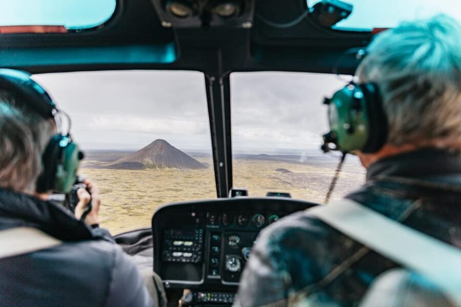 From Reykjavik: New Volcanic Area Helicopter Tour - Fagradalsfjall Volcano: photo time, crater angles, and the “new lava” feeling