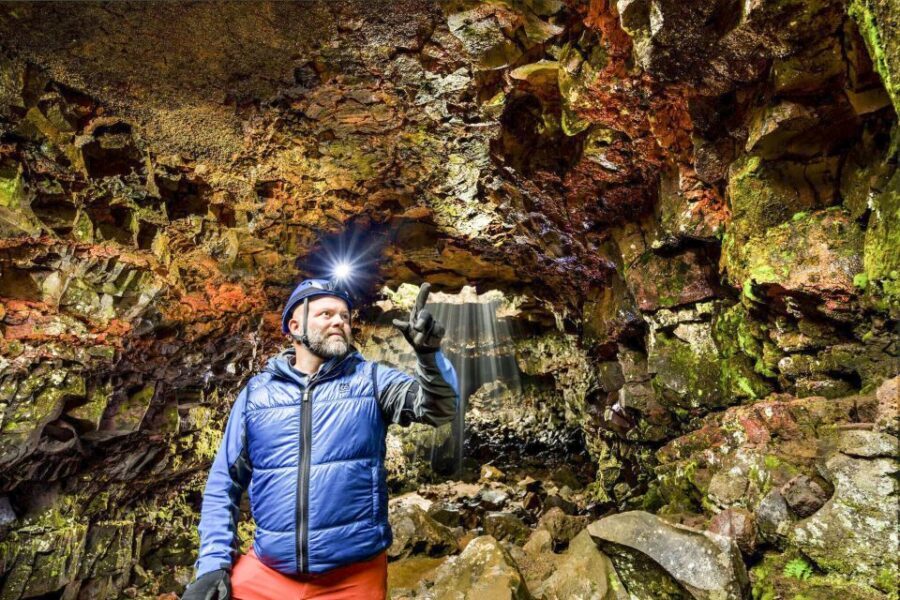 From Reykjavik: Raufarhólshellir Lava Tunnel by Bus - Columns of Light and the Mineral Color Show