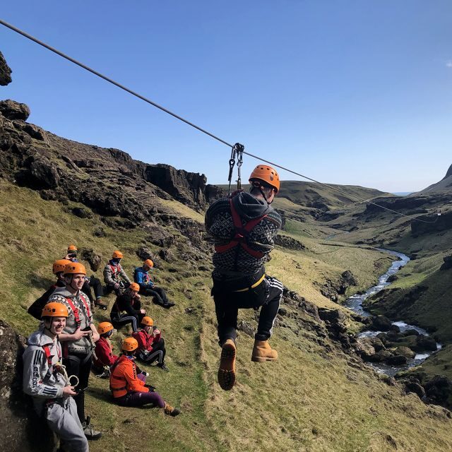 From Vík: Zipline and Hiking Adventure Tour - The Gentle Giant: longest ride energy over the canyon