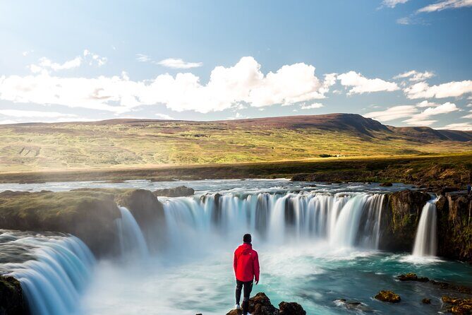 Godafoss Waterfall & Turf House Half-Day Tour from Akureyri Port - Goðafoss Waterfall: the Waterfall of the Gods, with real time to look