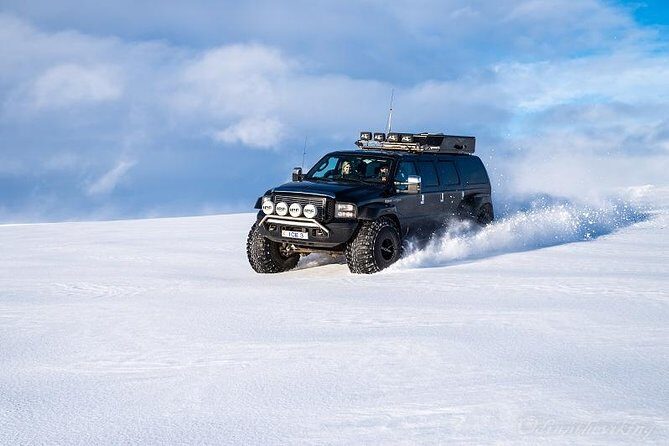 Golden Circle and Glacier Super Jeep Adventure - Langjökull glacier: where the super-Jeep earns its keep