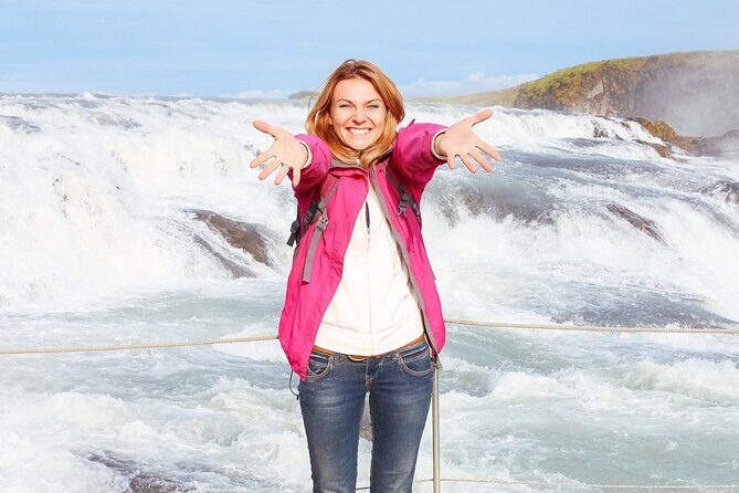Golden Circle Private Tour Tomato Soup Lunch and Secret Lagoon with Photography - Gullfoss Falls: the misty drop that can make a rainbow