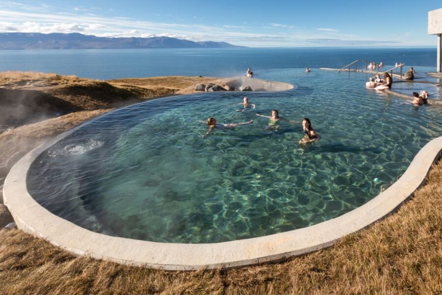 Husavik: GeoSea Geothermal Baths Entrance Ticket - Rinse-off time: Sóley Organics toiletries and showers
