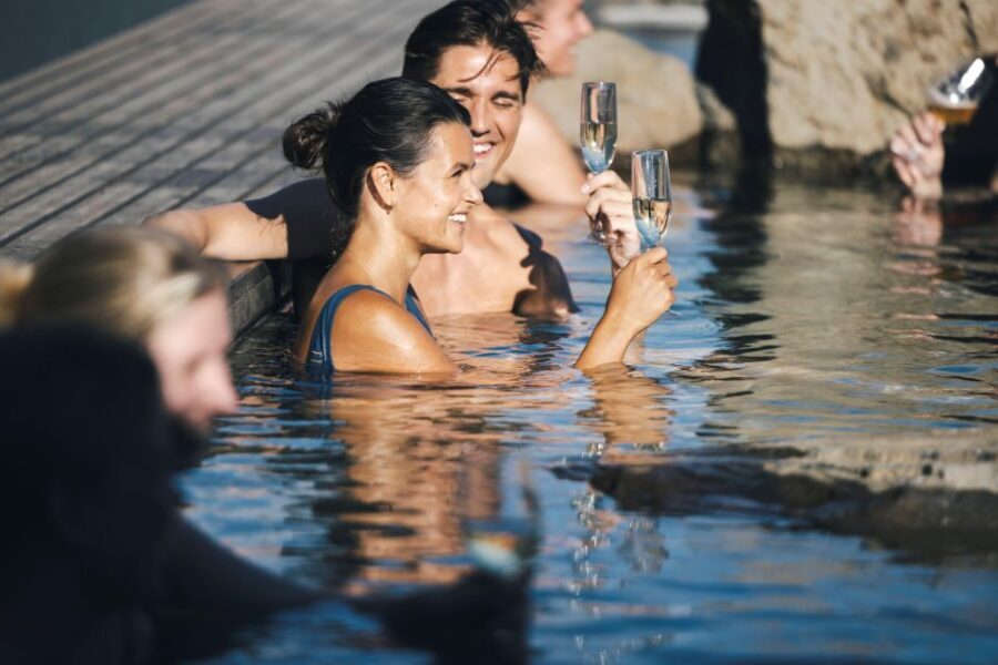 Hvammsvik Hot Springs: Admission Package - Check-in, lockers, and the flow to the pools