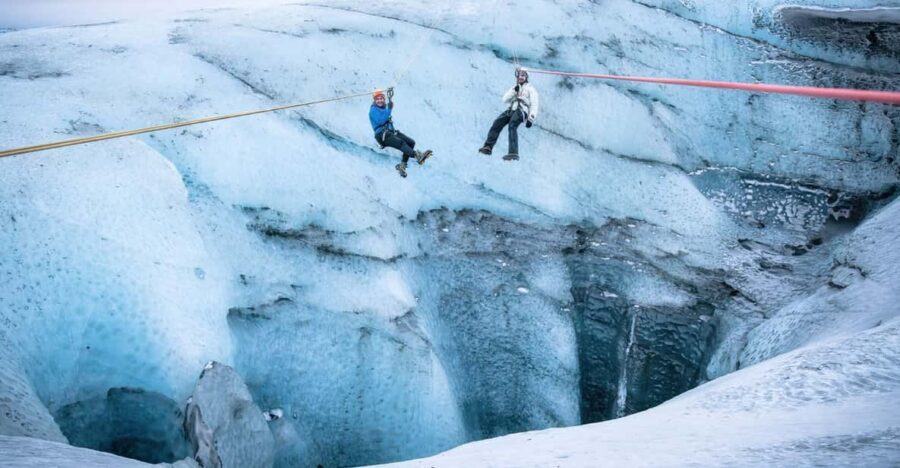 Iceland: Glacier Zip Line Tour with Hike or Ice Cave Visit - Glacier Zip Line over Vatnajokull: What the ride really feels like