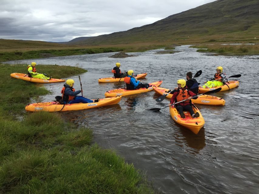 Icelandic Kayak Trip - Kayaking Svartá-river from Bakkaflöt: the setting that makes it work