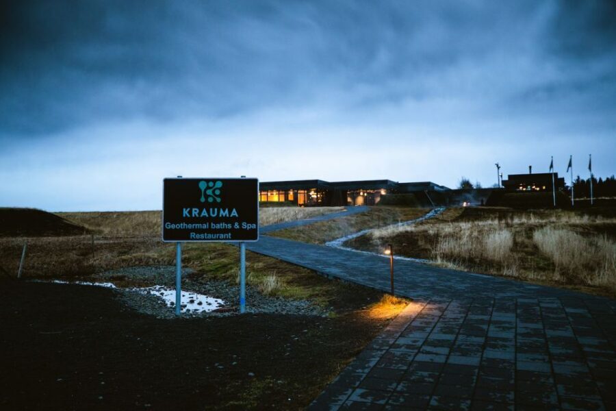 Krauma Geothermal Baths Entrance Ticket - Two steam rooms and a fire-lit relaxation room