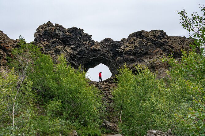 Lake Myvatn, Hot-Springs & Godafoss Waterfall Tour from Akureyri - Dimmuborgir lava field: Dark City formations on walking paths
