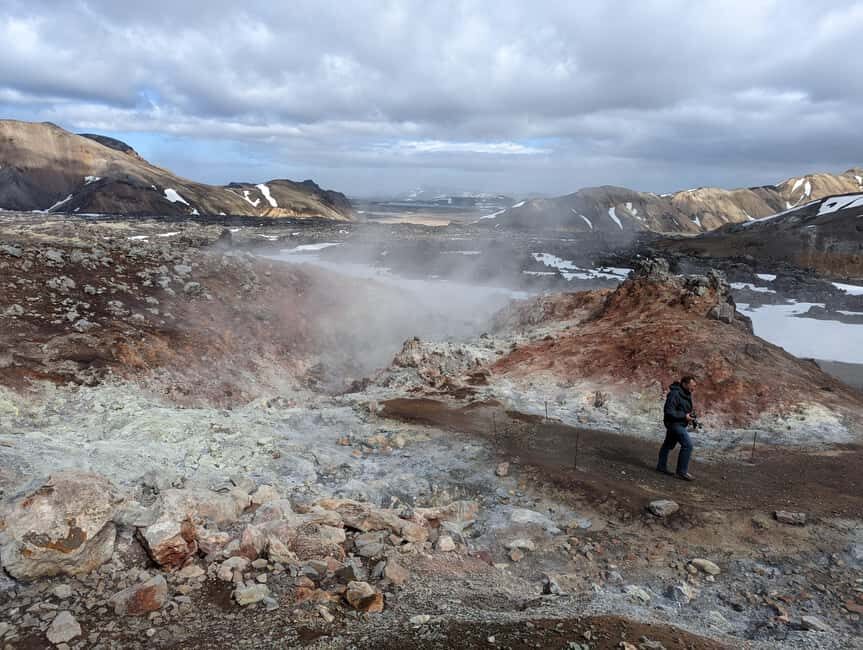 Landmannalaugar Jeep Tour - Laugahraun lava fields: walking on old fire