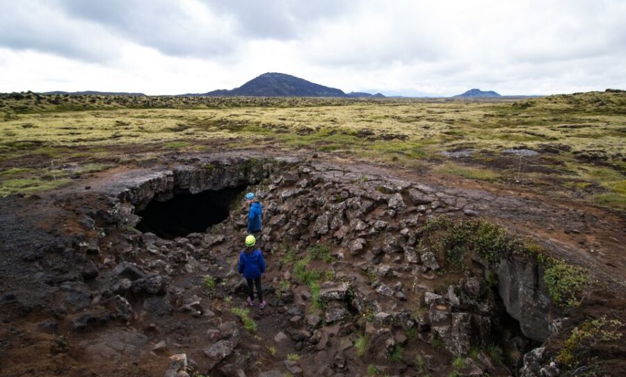 Leidarendi Cave: Lava Tunnel Caving from Reykjavik - Entering Leiðarendi: Iceland’s lava, turned into a cave gallery