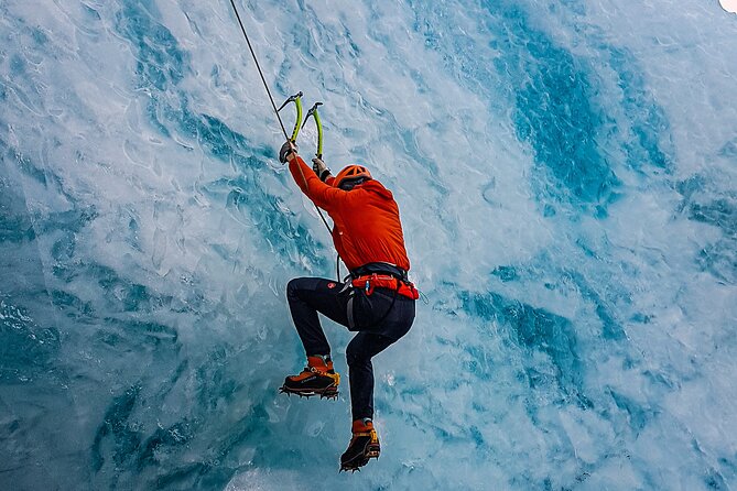 Micro group - Ice climbing at Sólheimajökull - Trying Different Difficulty Levels During the 4 Hours