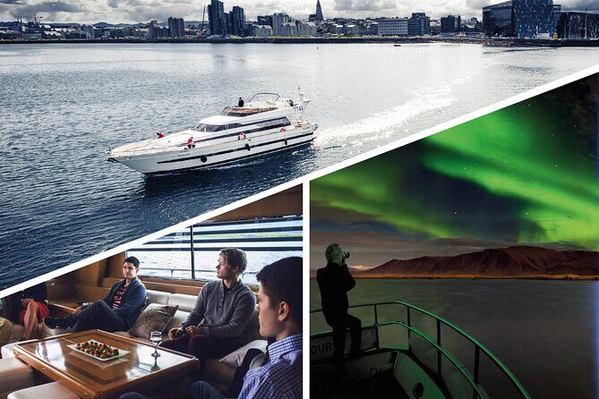 Northern Lights Yacht Cruise - Setting out from Old Harbour House: the moment the sea night starts