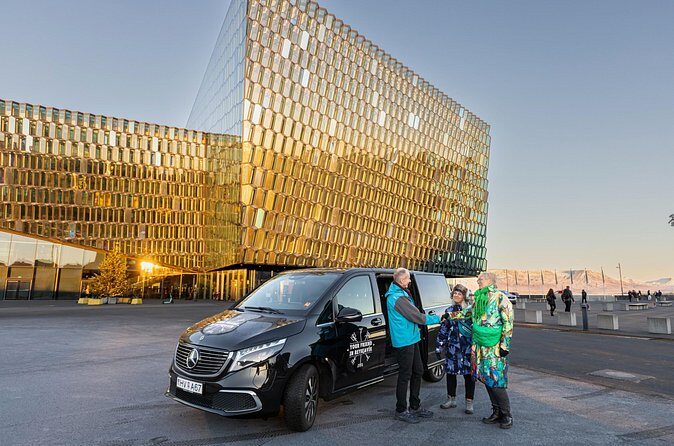 Private 6 Hour Airport or Cruise Tour with Transfer - Harpa Reykjavik Concert Hall: the glass building stop