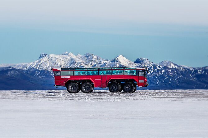 Red Glacier Monster Truck on Langjokull Glacier from Gulfoss - Glacier Café Break: Hot Drinks, Glacier Water, and Sweet Iceland