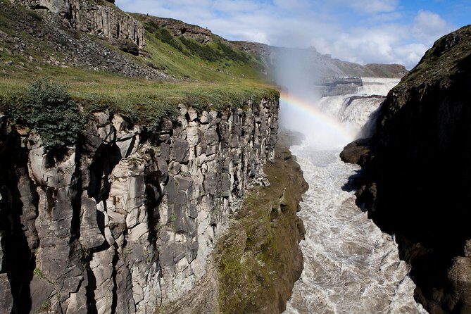 Reykjavik: Golden Circle and Northern Lights Small-Group Tour - Gullfoss Falls: the “golden waterfall” in two dramatic tiers