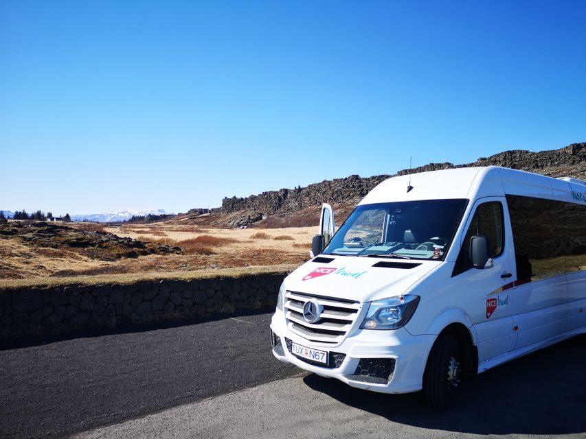 Reykjavik: Golden Circle, Kerid Crater and Sky Lagoon Tour - Gullfoss waterfall: two tiers of glacier-powered drama
