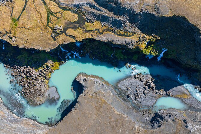 Reykjavík: Landmannalaugar & Icelandic Highlands Super Jeep Tour - Hjálparfoss and Sigöldufoss: The Waterfall Colors Iceland Explains