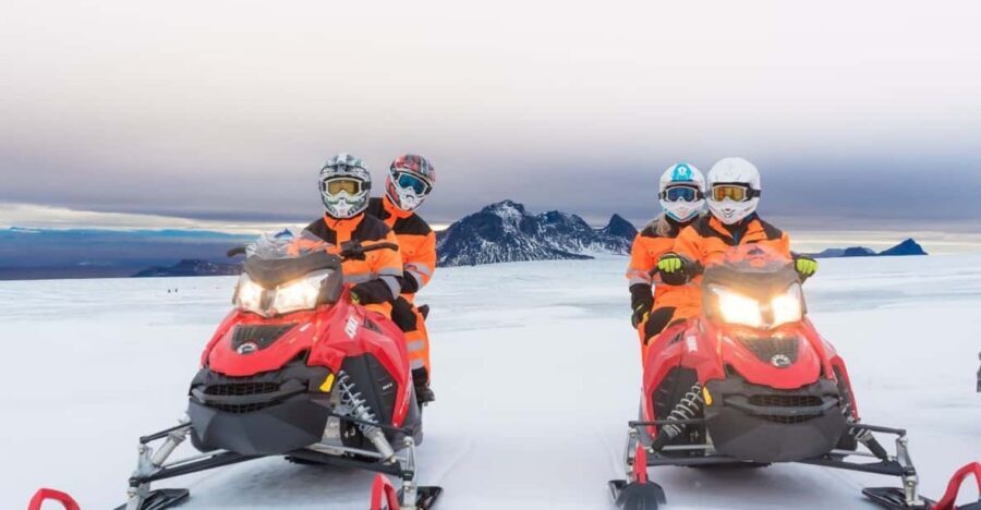 Reykjavík: Langjökull Glacier Snowmobile Tour with Ice Cave - Gear-up and the first snowmobile lesson