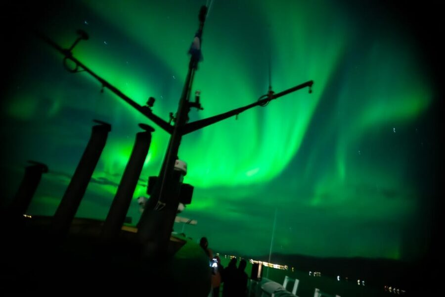Reykjavik: Northern Lights Guided Boat Tour with Photos - Staying warm without losing the magic: how the onboard setup helps