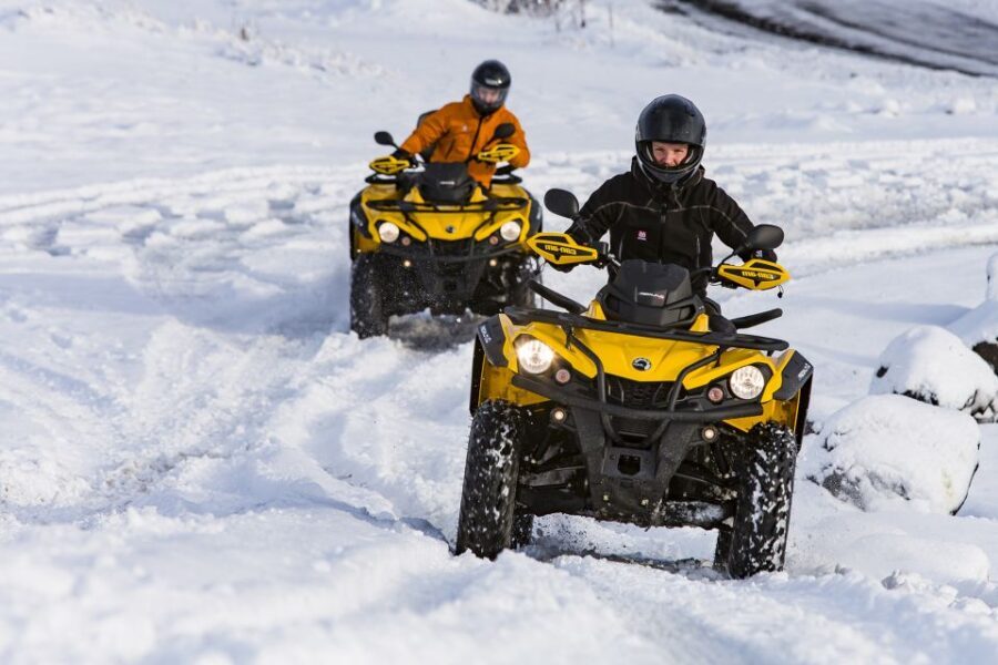 Reykjavik Quad Bike Twin Peaks Tour - Pickup, Van Ride, Safety Briefing, and Basecamp Coffee