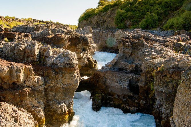 Silver Circle: Lava Cave, Waterfalls & Iceland Horses-Small Group - Stop 1: Glanni Waterfall and a Quick Icy Start