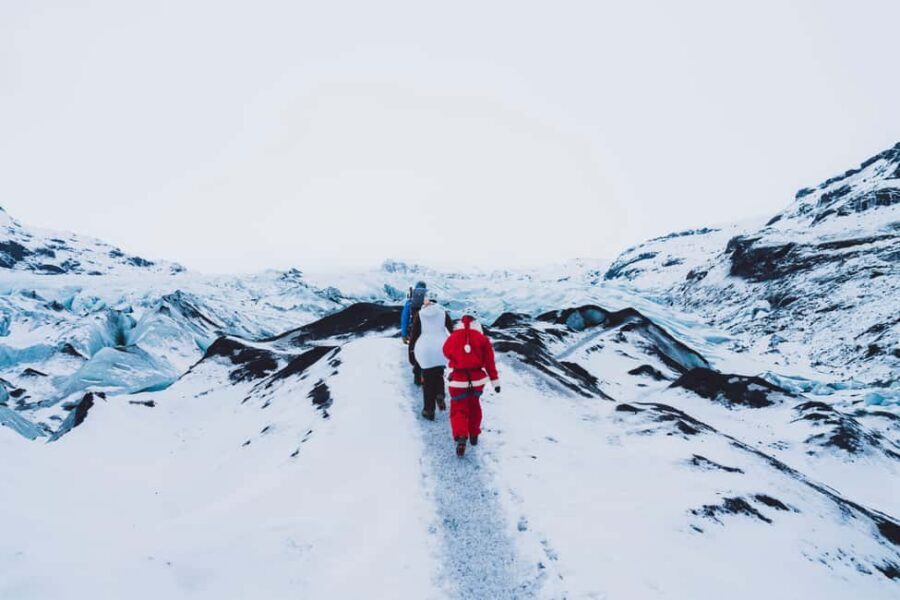 Sólheimajökull: Guided Glacier Hike - The walk across the ice: crevasses, glacier mills, and photo moments