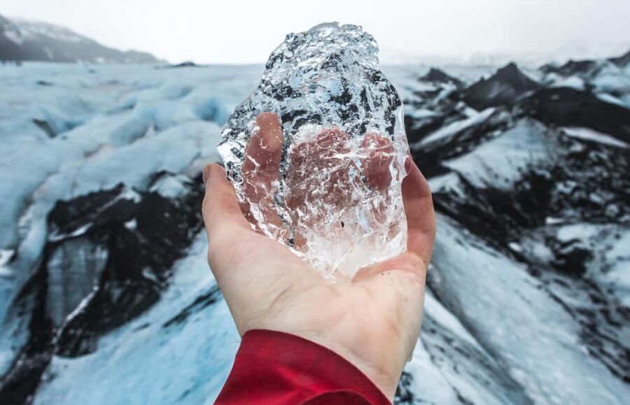 South Coast, Glacier Hike and Northern Lights Winter Tour - Volcano Views When Weather Plays Along