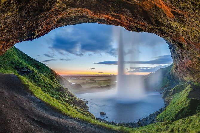 South Coast - Private - Stop 2: Skogafoss for big waterfall scale and rainbow chances