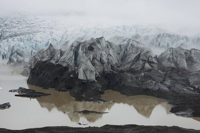 South Coast Waterfall, Black Beach, Glacier Adventure Small Group - Reynisfjara black sand beach, with basalt columns and sea stacks
