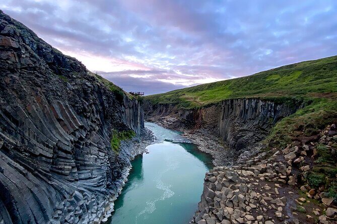 Stuðlagil Canyon and Vök Baths Day Tour - Vök Baths: floating pools, steam, cold mist tunnel, and when to take the plunge