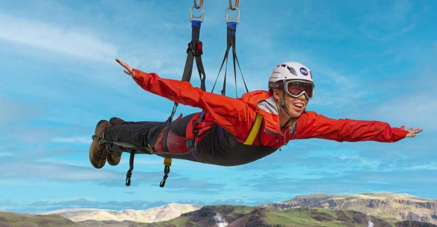 The Falcon : Superman ride with Mega Zipline Iceland - Small Group and English Instruction: Why That Makes the Day Better